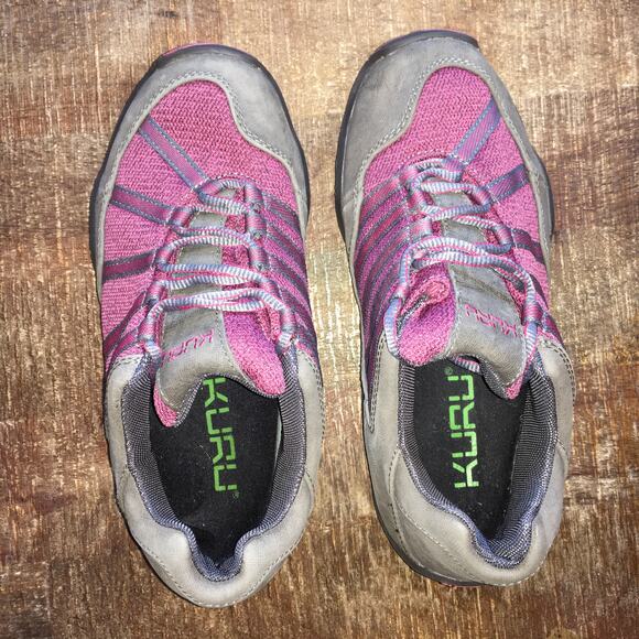 KURU Chicane Sneaker Womens 8.5 Wide Grey Pink Hiking Shoe Walking Gorpcore - Picture 2 of 9